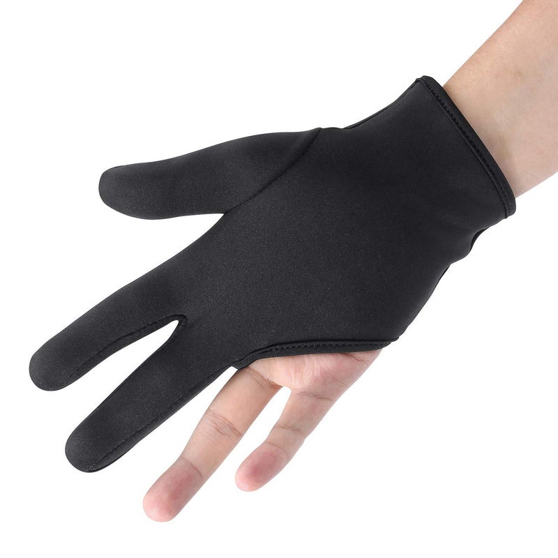 FALETO Professional Heat Resistant Gloves 3 Finger Mittens Protection Gloves for Barber Hair Styling Curling, Perming,Hair Straightening, Curling Wand and Flat Iron - Image 1