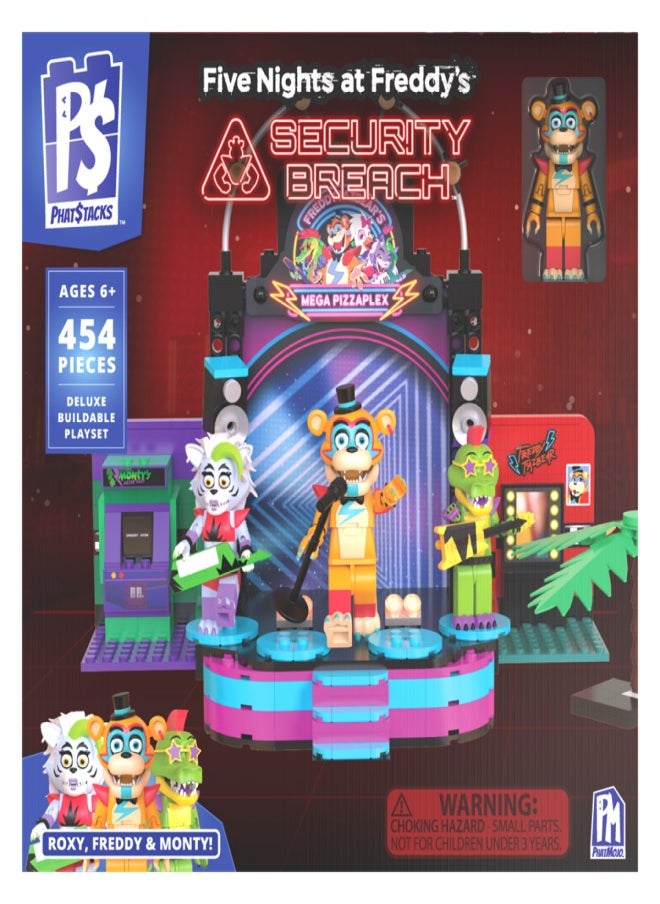 FNAF FNAF - DELUXE LIGHTHOUSE BUILDING SET CONSISTING OF ROXY, FREDDY, MONTY  - Image 1