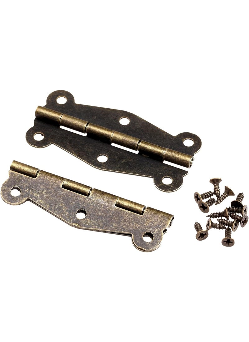 Dophee dophee 10Pcs Vintage Style Butterfly Decorative Hinges for Wooden Jewelry Box Case Cabinet Drawer  201x094  - Image 5