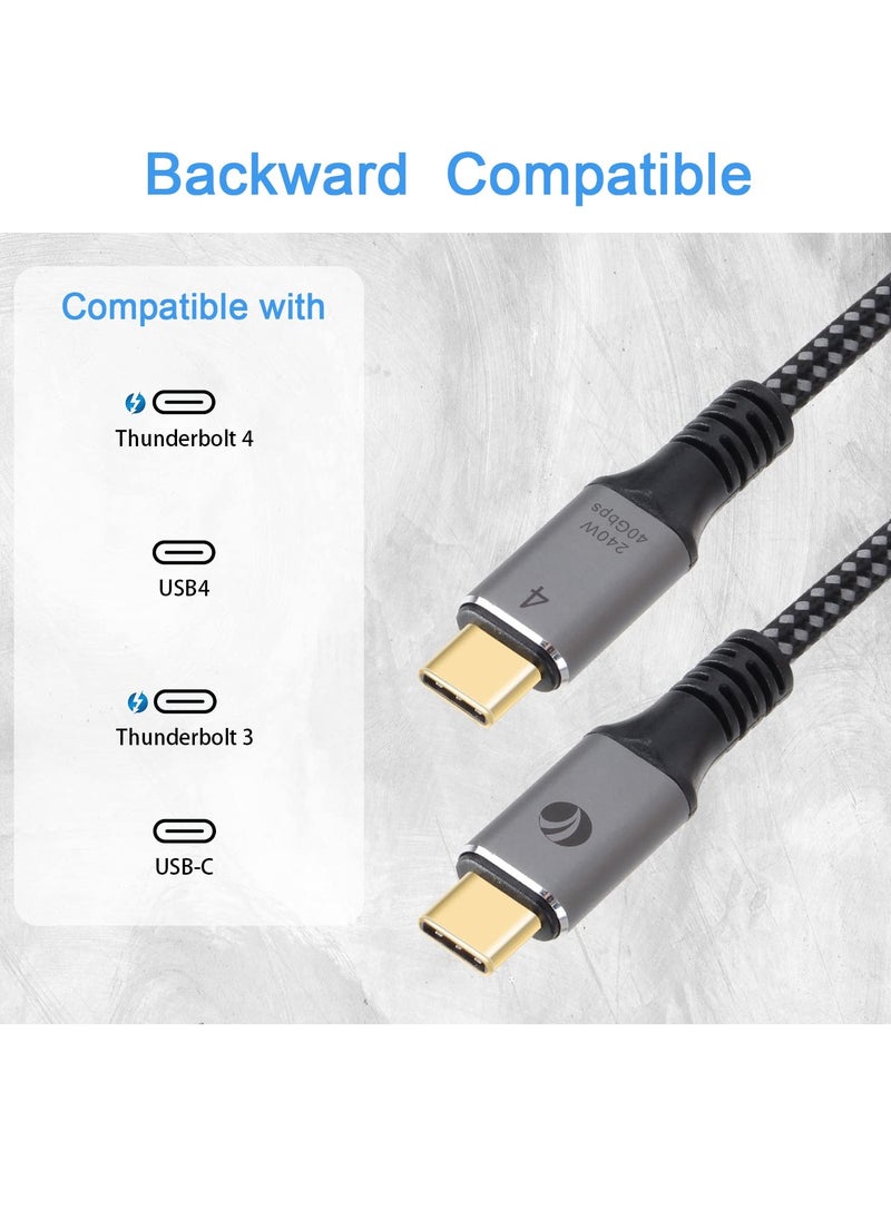 في كوم - كابل USB 4 لكابل ثاندر بولت 4 240 وات 40 جيجابايت في الثانية 1.2 متر - Image 1