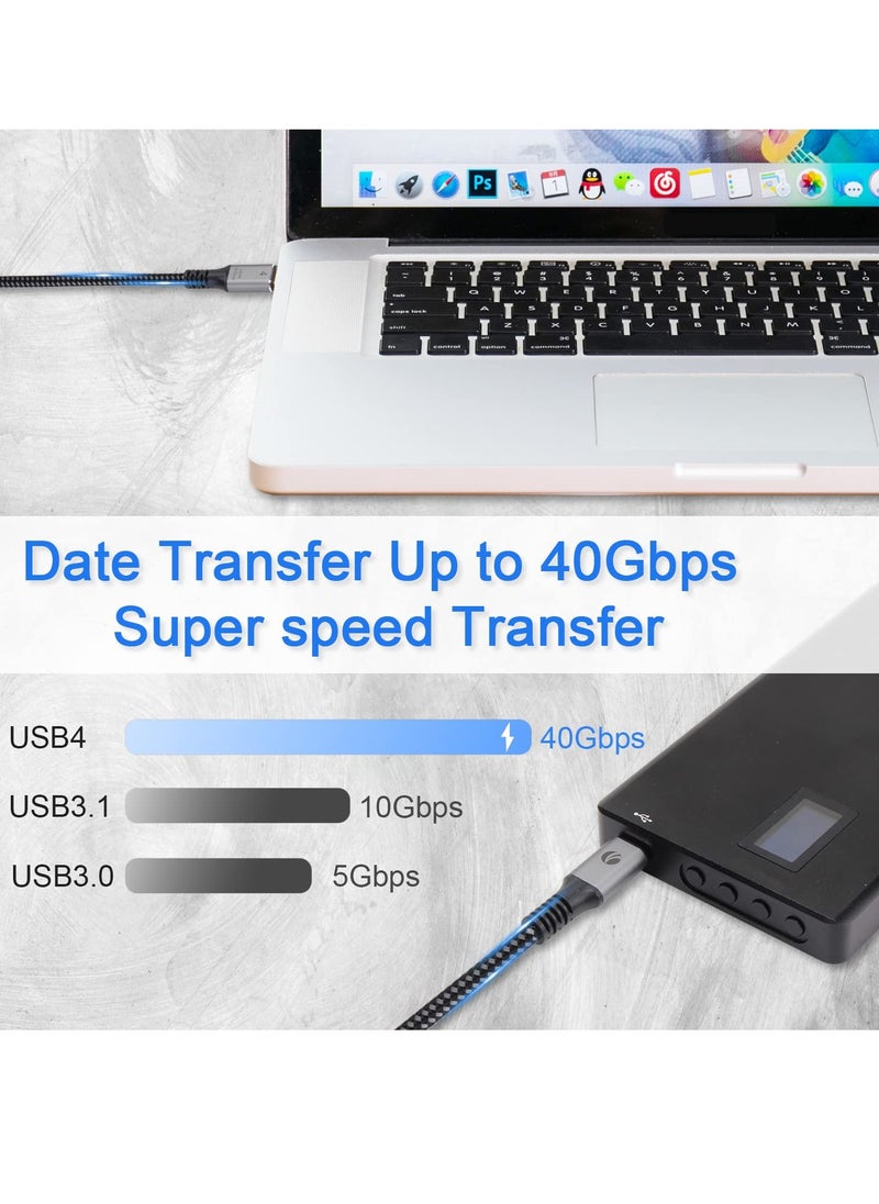 في كوم - كابل USB 4 لكابل ثاندر بولت 4 240 وات 40 جيجابايت في الثانية 1.2 متر - Image 1
