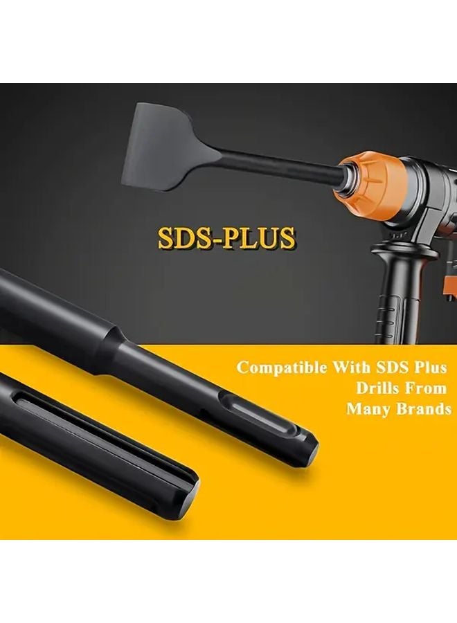 Black 75x165mm SDS Plus Carbide Tile Chisel For Precision Grout Removal - Image 5