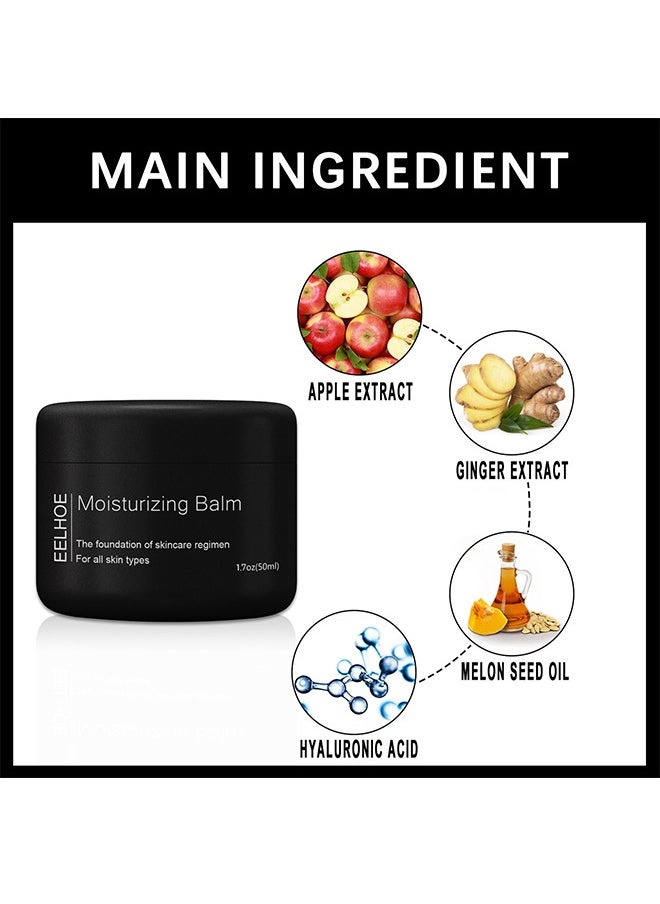 Moisturizing Balm,Men's Moisturizing Face Cream 50ml,Refreshing and Moisturizing,Shrinking Pores,Reducing Skin Relaxation,Suitable for All Skin Types
