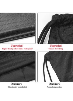 Generic Drawstring Backpack Bag, Waterproof Draw String Back Sack with Zip Pocket, Gym Drawstring Bags Swim Bag for Men Women  - Image 4