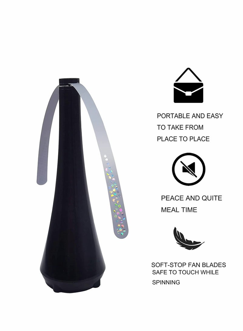 Excefore Fly Repellent Fan, Fly Insect Mosquito Repellent Automatic Fans, Eco-Friendly Portable Table Tabletop Fan Keep Flies Away from Food for Outdoor Indoor Picnic Restaurant Party  - Image 2