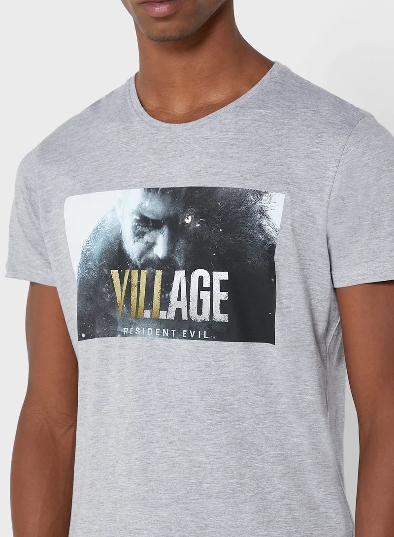 DIFUZED Resident Evil Village Crew Neck T-Shirt