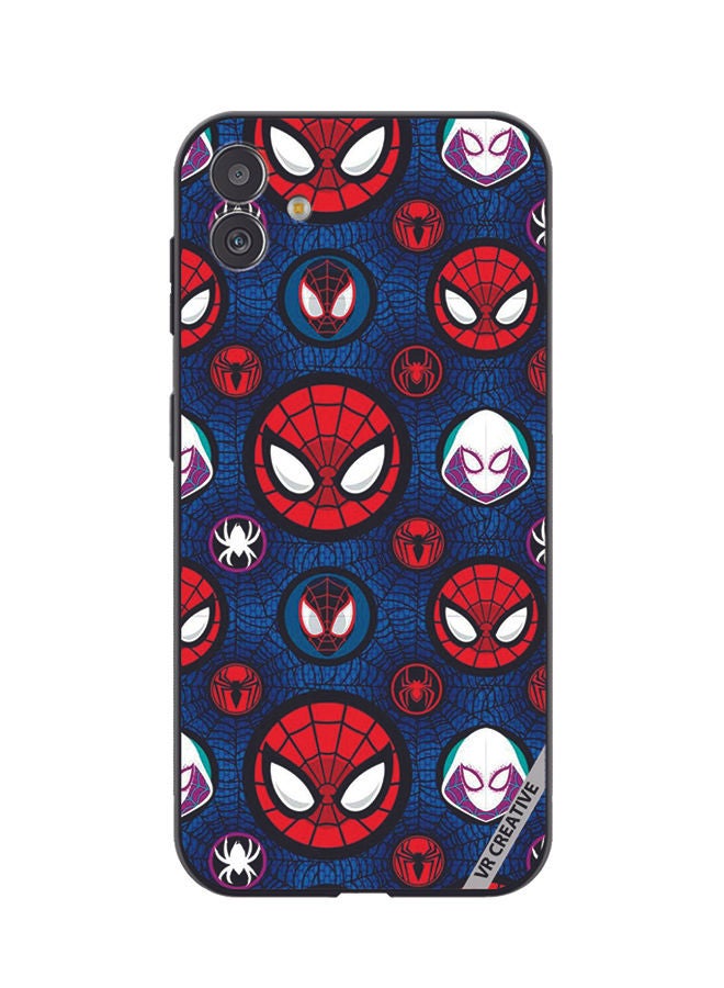 Protective Case Cover For Samsung Galaxy F14 Spiderman Design Multicolour
