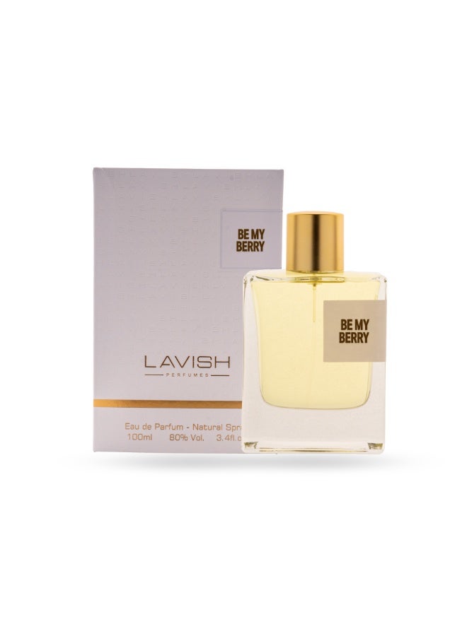 Lavish Perfumes Be My Berry Eau de Parfum 100ml for Women – Jasmine, Rose & Amber Fragrance - Image 1