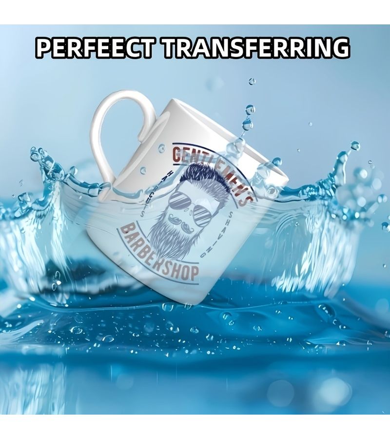 Sublimation Paper 3.7x8.5 Inch 100 Sheets for Inkjet Printer 12 Oz Mugs Unique Gift - Image 1