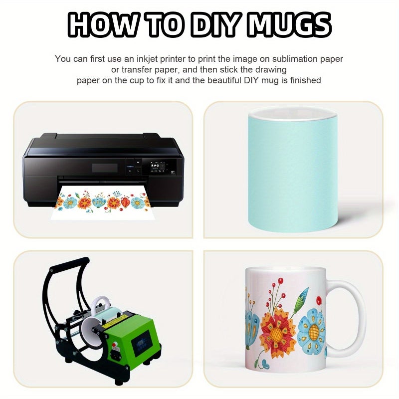 Sublimation Paper 3.7x8.5 Inch 100 Sheets for Inkjet Printer 12 Oz Mugs Unique Gift - Image 3