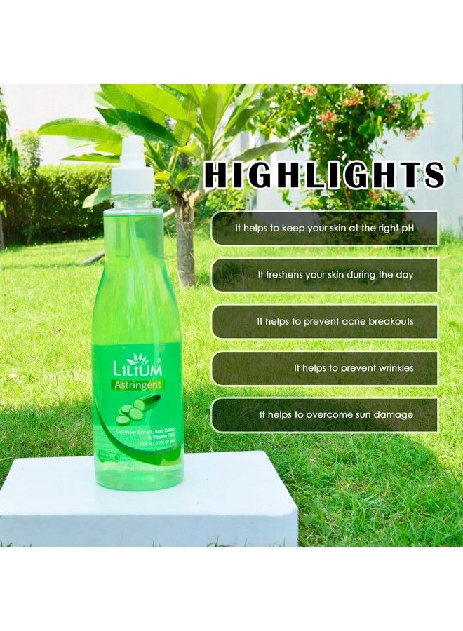 LILIUM Herbal Cucumber Skin Toner 500Ml - Image 5