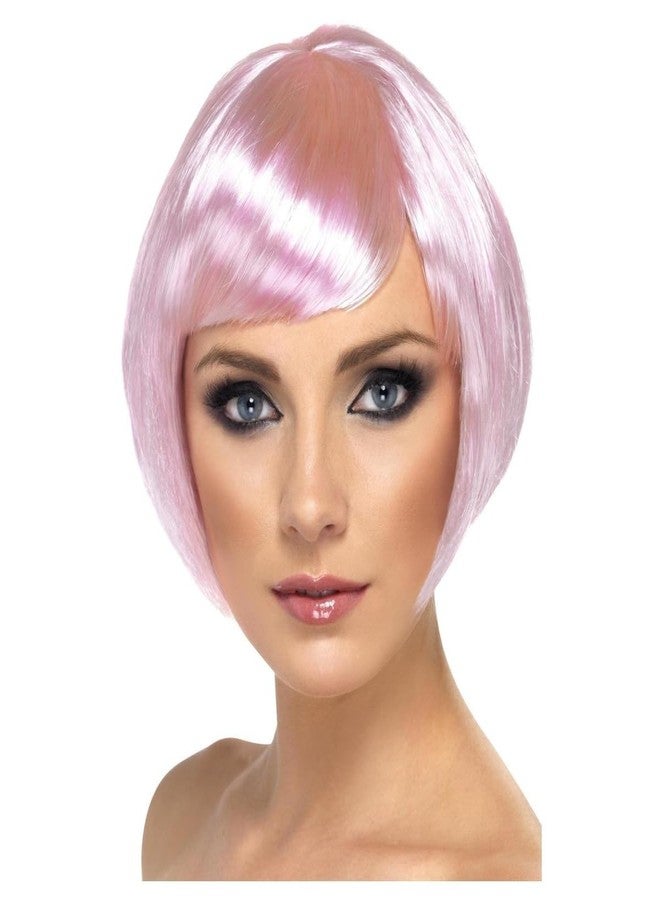 Smiffys Babe Wig, Brown, Short Bob with Fringe - Image 5
