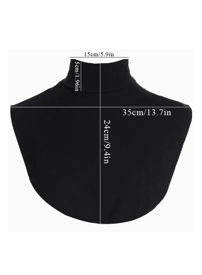 المرأة الداخلية رقبة السلاحف القابلة للفصل وهمية رقبة السلاحف ديكي طوق، الصلبة الشريط الحياكة قطعة طبقات قابلة للتحويل لبدلة الداخلية الملحقات الإناثية - Image 5