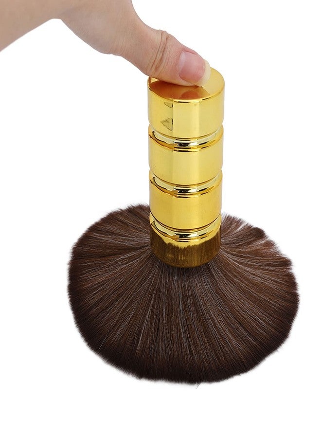 YOSOO Hairdressing Brush, Soft Hairdressing Neck Brush Neck Brushes Barber Duster Neck Brush Peluqueria to Remove Hair Debris Barber Brush(Gold) - Image 5