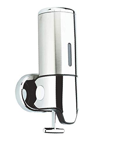 KI Push Handle 500ml Liquid Soap Dispenser with Stainless Steel Cover and ABS Body - for Lotion, Shampoo, Handwash - Bathroom & Kitchen - Image 1