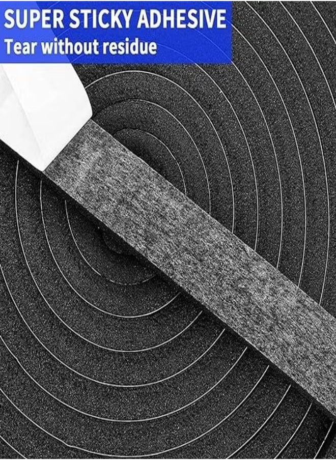 4 Rolls Self Adhesive Window Soundproof Sealing Strip, Gap Dust-Proof, Windproof and Noise Proof Sealing Tape Use for Window, Door, Draught, Excluder, Air Conditioner 1 M