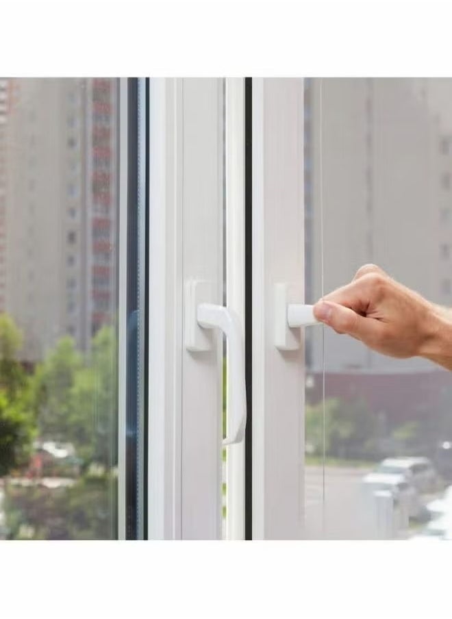 4 Rolls Self Adhesive Window Soundproof Sealing Strip, Gap Dust-Proof, Windproof and Noise Proof Sealing Tape Use for Window, Door, Draught, Excluder, Air Conditioner 1 M