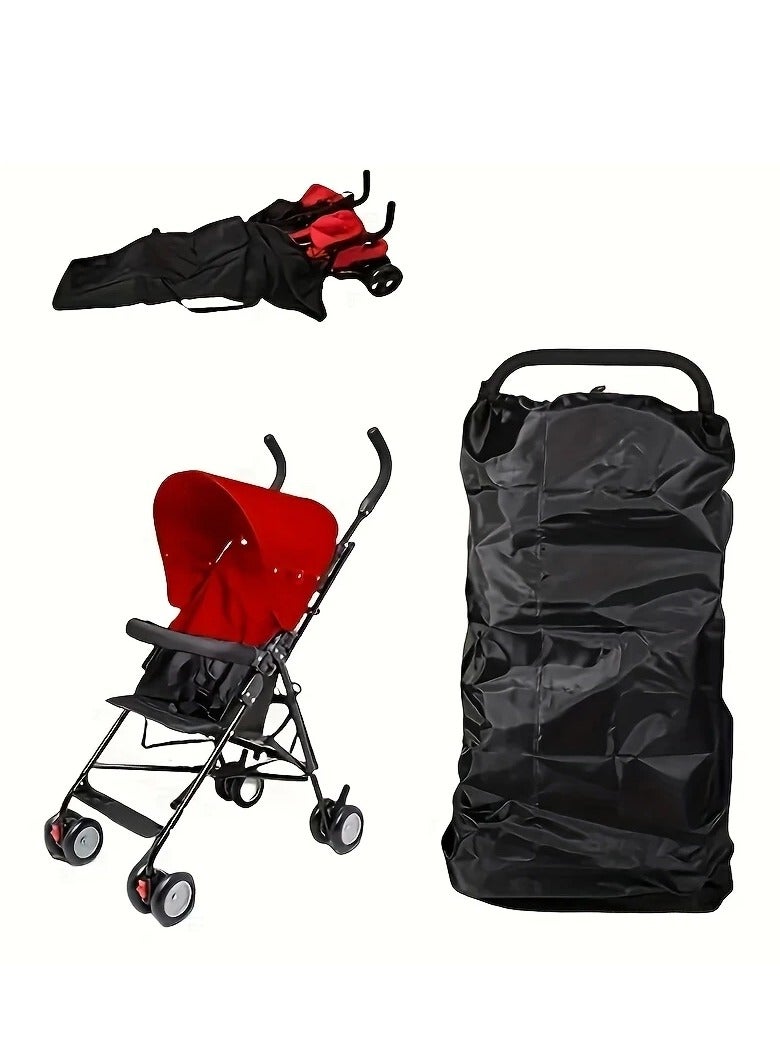 حماية مضادة للماء لأكياس نقل عربة الأطفال وعربات الأطفال وحقائب السفر وأكياس التخزين غطاء (أسود) - Image 3
