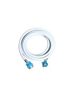 CELERITAS celeritas 4 Meter PVC Flexible Washing Machine Water InletInflow Hose Pipe with Tap AdaptersConnectors for Front Top Load Fully Automatic Washing Machines all other brands sutaible inlete pipe  - Image 1