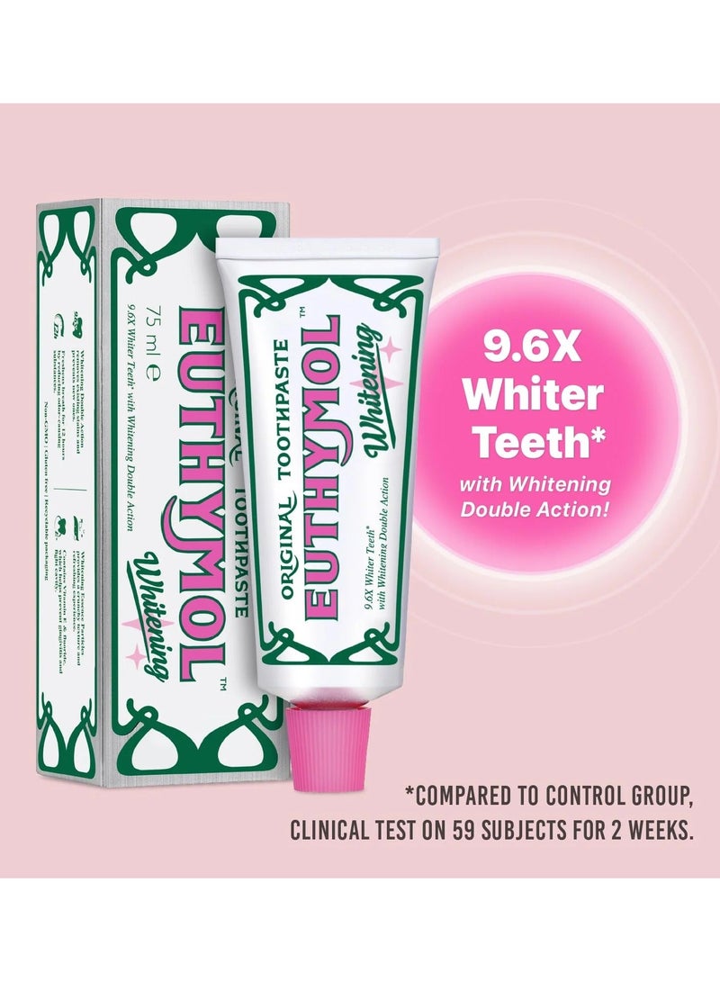 Euthymol Original Toothpaste Whitening 75ml + Toothbrush - Image 2