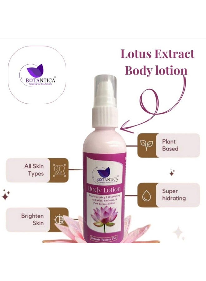 BOTANTICA lotus extract Daily Body Lotion | Non Greasy | Cools and Refreshes Skin | SPF 20 | For All Skin Types | 100 ml - Image 2