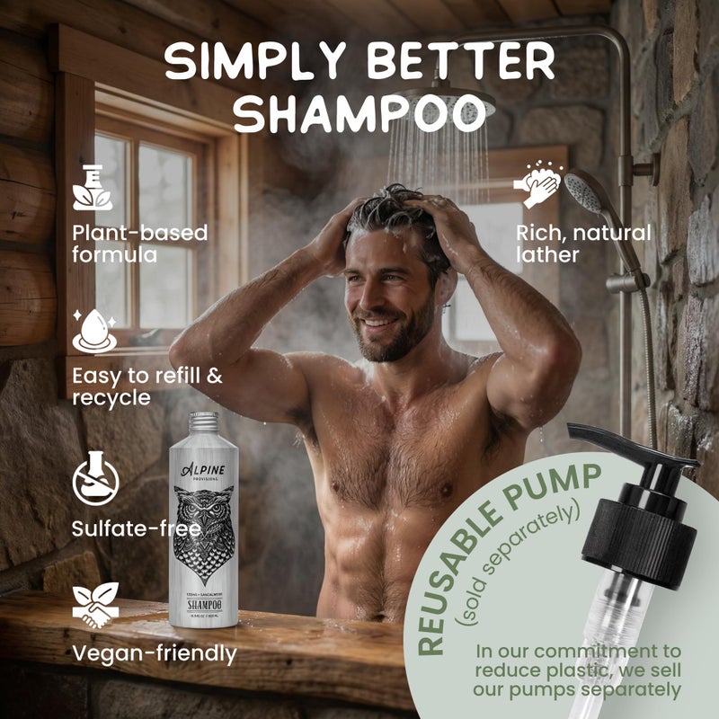 Alpine Provisions Natural & Organic Shampoo with Fir & Sage â€“ Plant-Based Shampoo for Men & Women with Aloe Vera, Jojoba & Essential Oils â€“ Sulfate-Free, Vegan, Hydrating Hair Repair â€“ 16.9 fl oz - Image 4
