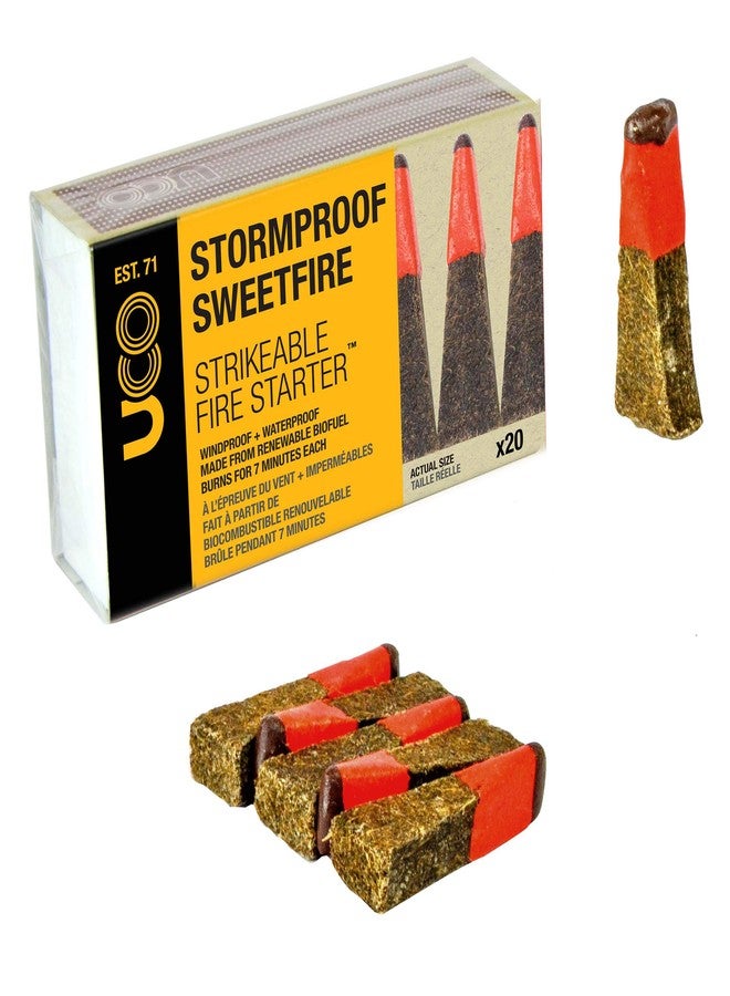 UCO Stormproof Sweetfire Strikeable Firestarters PK20 - Image 1