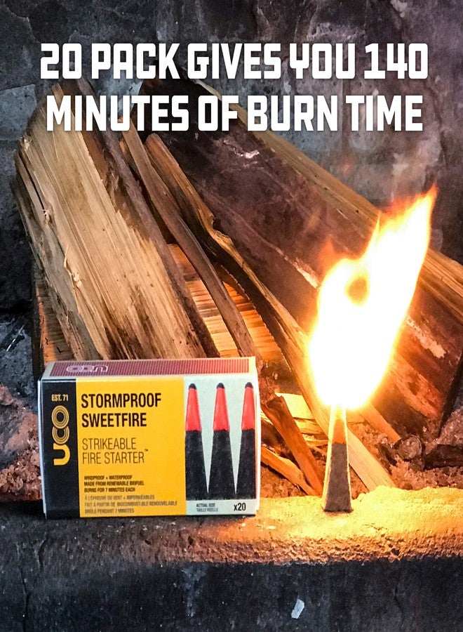 UCO Stormproof Sweetfire Strikeable Firestarters PK20 - Image 5
