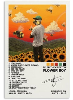 EASSL Tyler Poster The Creator Flower Boy Album Cover Posters Poster Canvas Wall Art Posters Bedroom Painting 12x18inch(30x45cm)