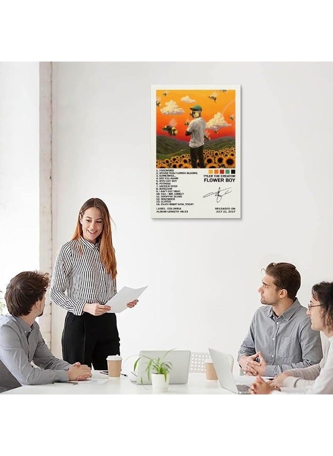 Home Trove - EASSL Tyler Poster The Creator Flower Boy Album Cover Posters Poster Canvas Wall Art Posters Bedroom Painting 12x18inch(30x45cm) - Image 1