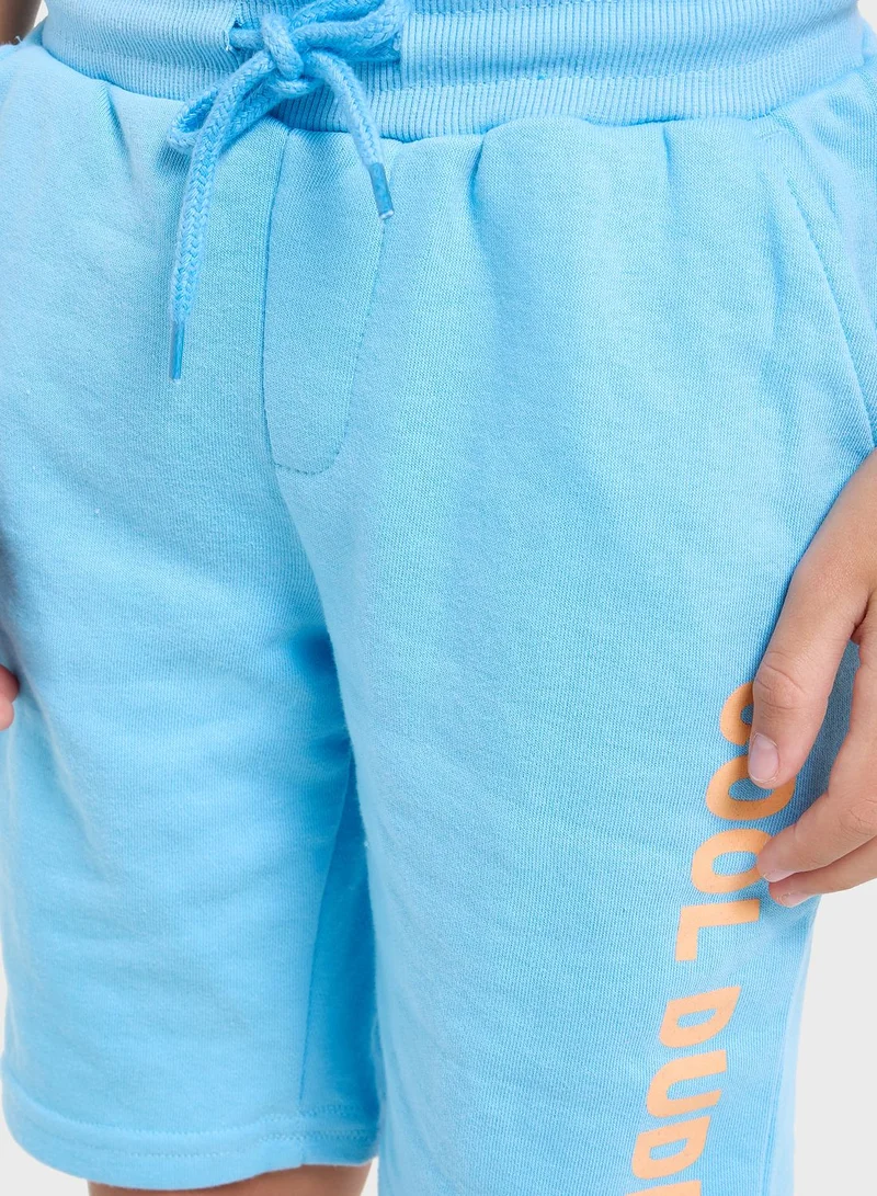 Pinata Boys Solid Shorts With Text Print