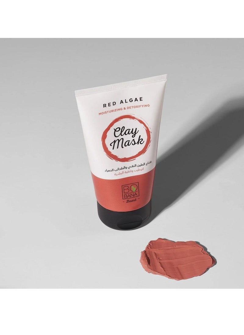 BOBANA - Red Algae Moisturizing & Detoxifying Clay Mask - 150gm - Image 1