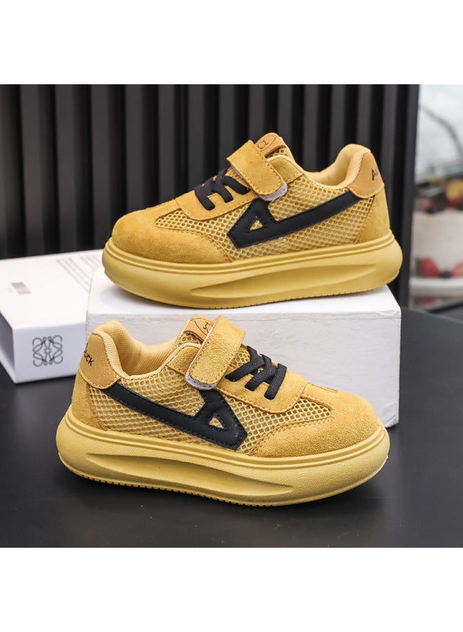 Autumn New Children's Dad Shoes Boys' Sports Shoes Girls' Leather Running Shoes Toddler Shoes Trendy