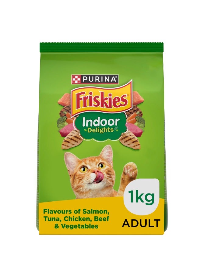Purina Friskies طعام قطط جاف للبالغين للداخلية لذائذ - Image 1