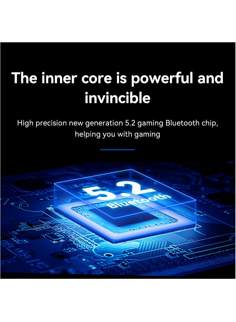 وحدة تحكم ألعاب الهاتف المحمول D9، لوحة ألعاب تلسكوبية مع اهتزاز جيروسكوبي توربو بستة محاور (أسود) - Image 4