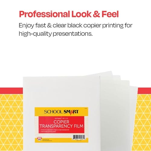 School Smart Copier Transparency Film, 8-1/2 x 11 Inches, Pack of 100 - Image 3