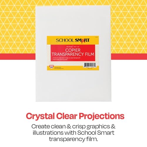 School Smart Copier Transparency Film, 8-1/2 x 11 Inches, Pack of 100 - Image 2