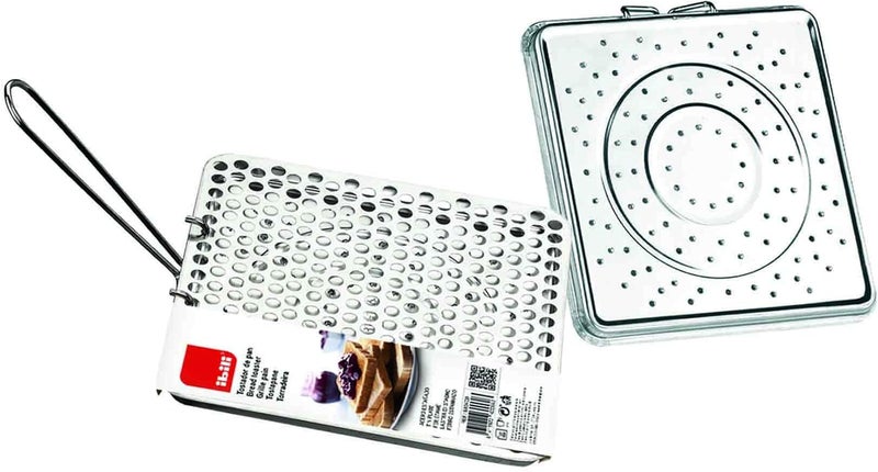 أبيلي إيبيلي 810400 محمصة خبز قابلة للطي من الصفيح "كلاسيكا"، فضي، 20 × 20 سم - Image 4