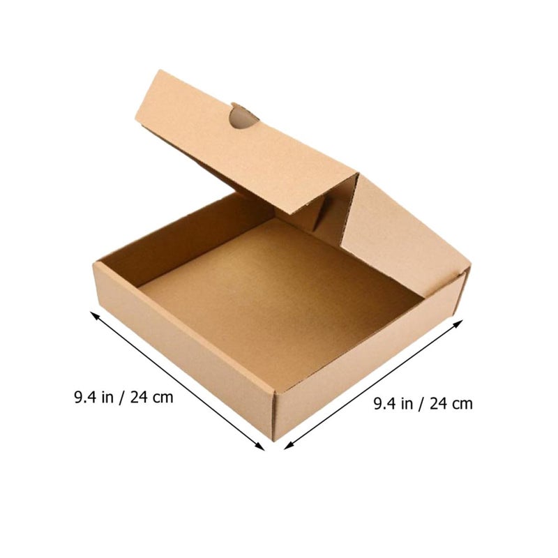 9 Inch Kraft Corrugated Pizza Boxes 15 Pack Grease Resistant Takeout Containers For Food Storage - Image 3