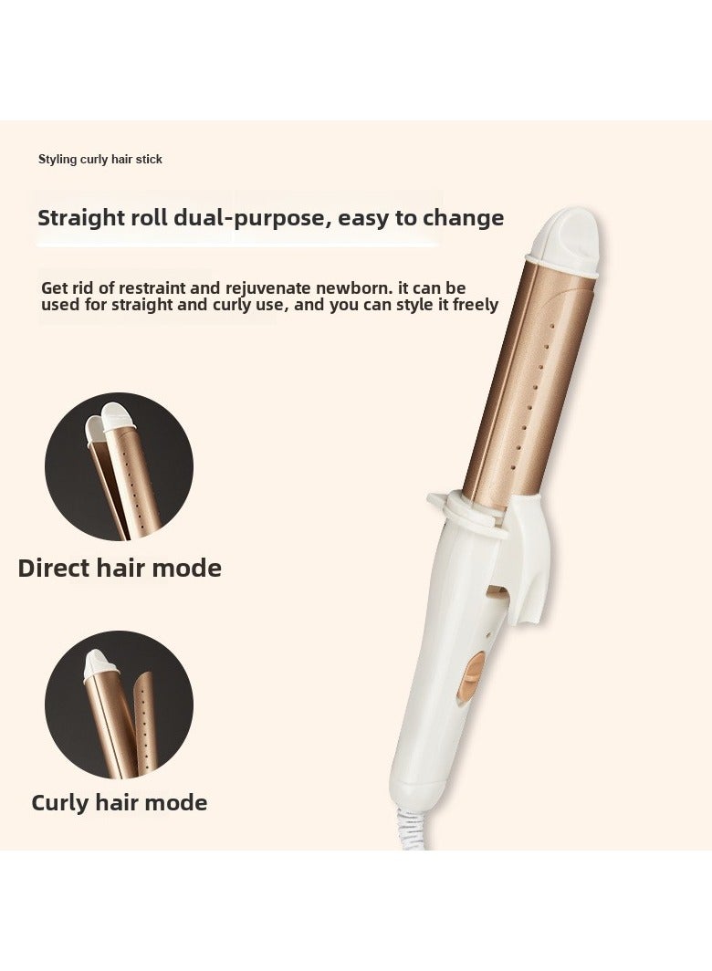 Goolsky Electric curling iron hair straightener dual-purpose splint fluffy home perm hair straightening plate clip internal buckle does not hurt hair negative ions - Image 3