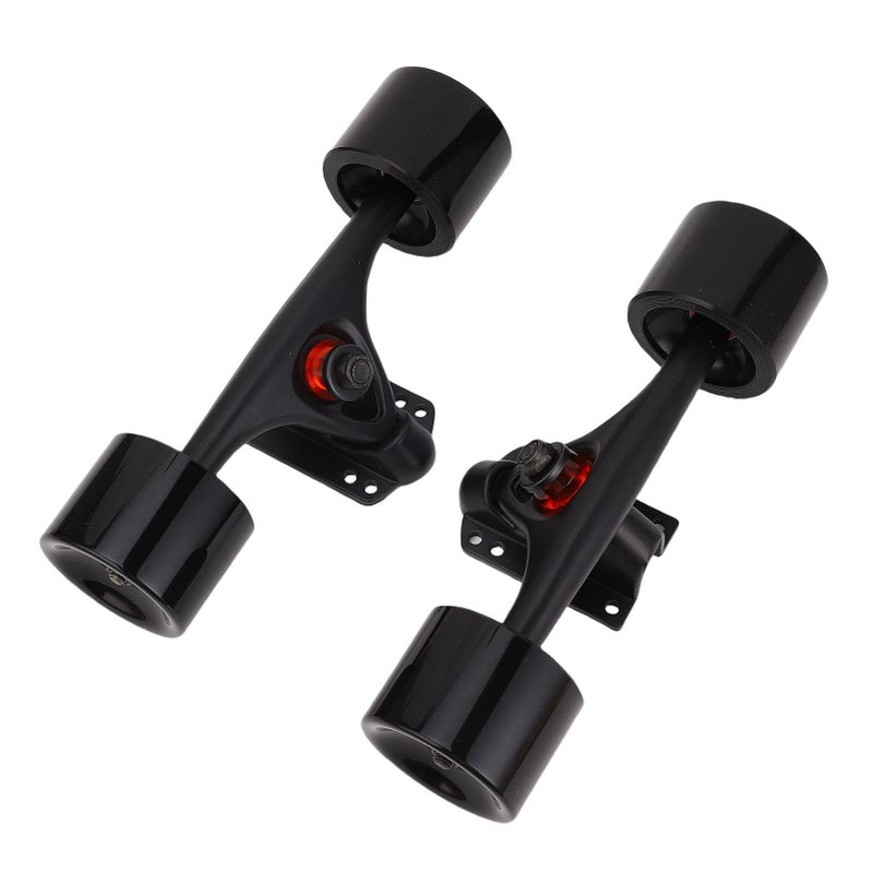 7 Inch Aluminum Alloy Longboard Truck Set with 65x51mm Wheels for Road Dance Board - Image 2