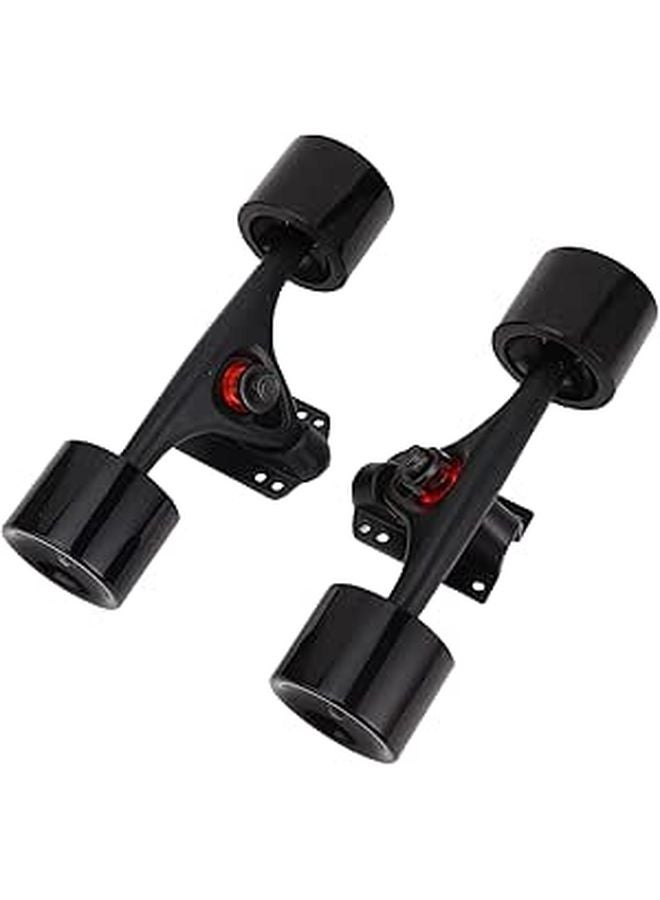 7 Inch Aluminum Alloy Longboard Truck Set with 65x51mm Wheels for Road Dance Board - Image 1