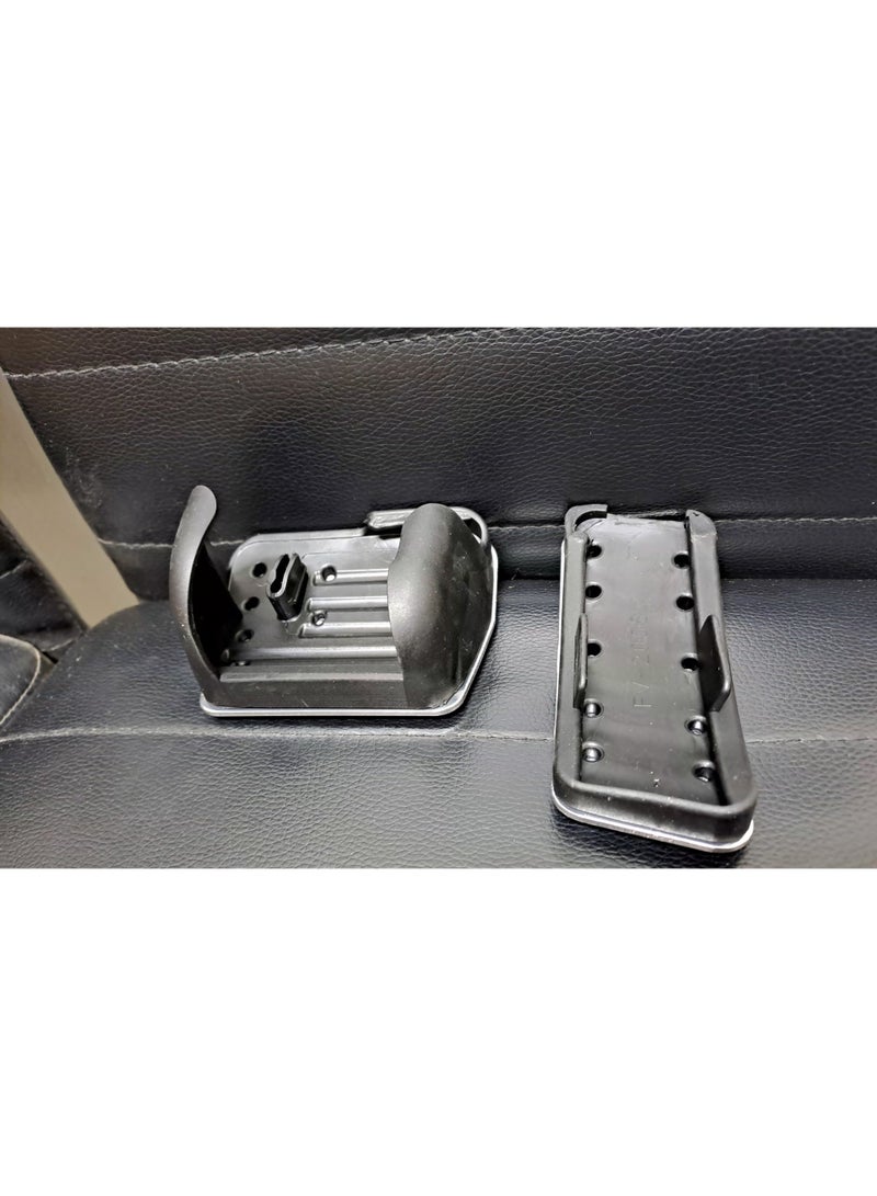 Anti-slip accelerator and brake pedal covers for cars, 2 pieces, stainless steel car pedal accessories, no drilling required, for Kia Grand Cerato (new shape) - Image 1