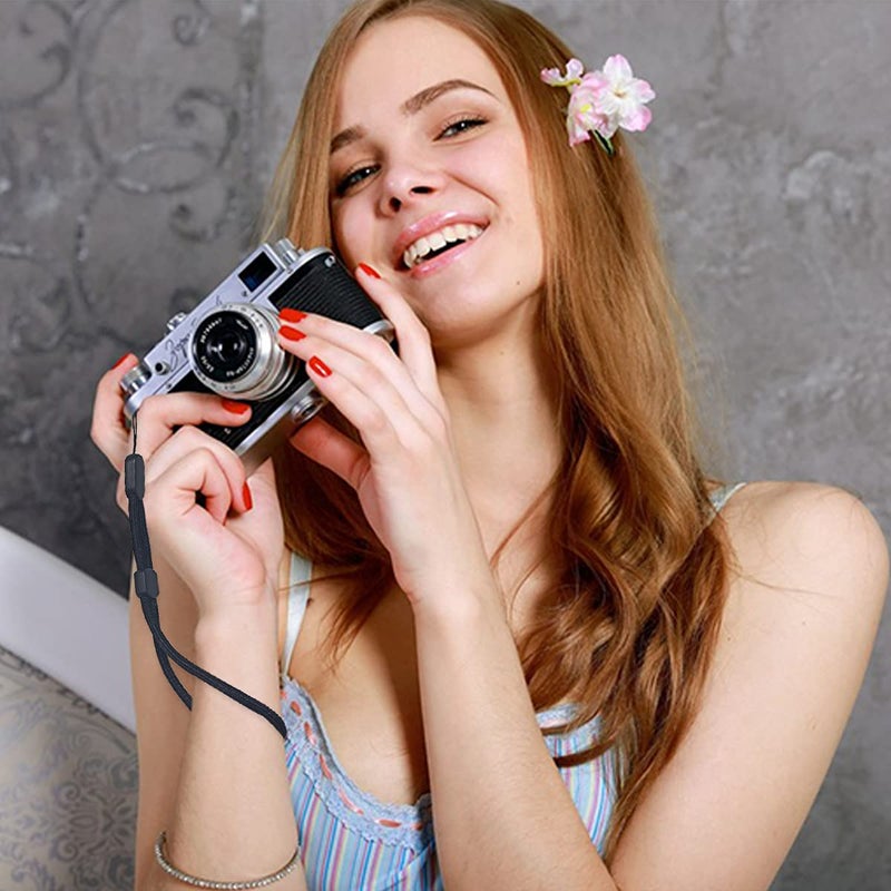 yuntop 5PCS Wrist lanyard, 8.8 inch Hand Wrist Strap Lanyard, Adjustable Nylon Wristlet Straps for Cell Phone, Camera, GoPro, PSP, USB Flash Drives, Flashlight (Black) - Image 5