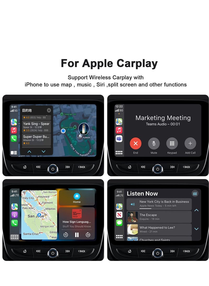 Wireless CarPlay Adapter for iPhone, Wireless Carplay Dongle Converts Factory Cars Wired Carplay to Wireless, Carplay Bluetooth Adapter, 5Ghz WiFi Auto-Connect Online Update, Support iOS 13+, Black - Image 5