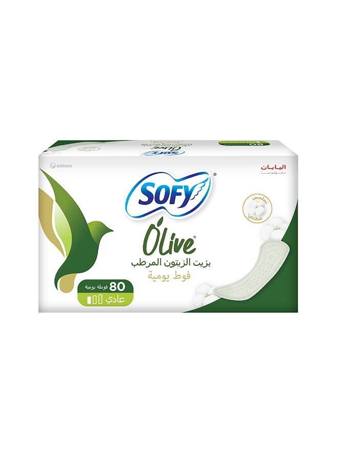 SOFY Olive Daily Panty Liner, Regular 155 mm, Pack of 80 Panty Liners - Image 2