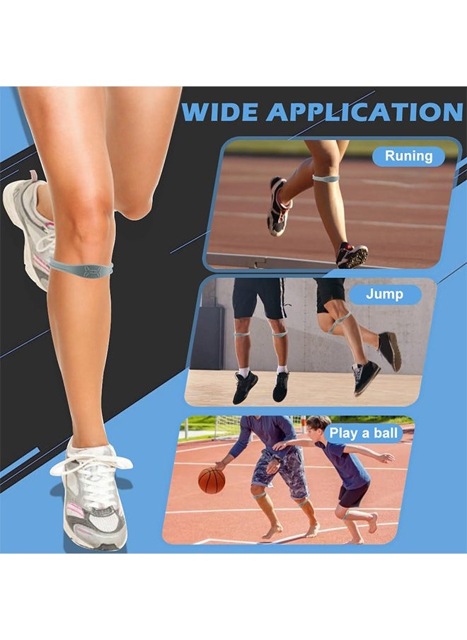 HY 2 Packs Knee Strap Tendon Support Strap, Knee Band for Knee Pain Relief, Patellar Tendon Pain Relief, for Sports, Jumpers, Basketball, Running  - Image 4