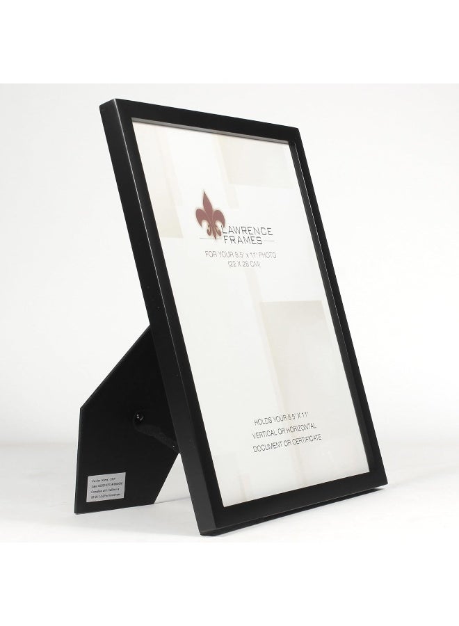 Lawrence Frames Black Wood Certificate Picture Frame Gallery Collection 812 by 11Inch - Image 3