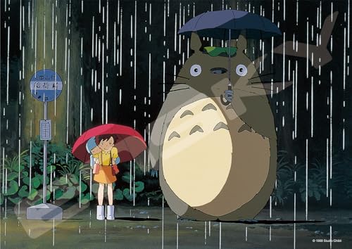 ensky My Neighbor Totoro Rainy Bus Stop Studio Ghibli via Bandai Official Merchandise 108 Piece Jigsaw Puzzle - Image 1