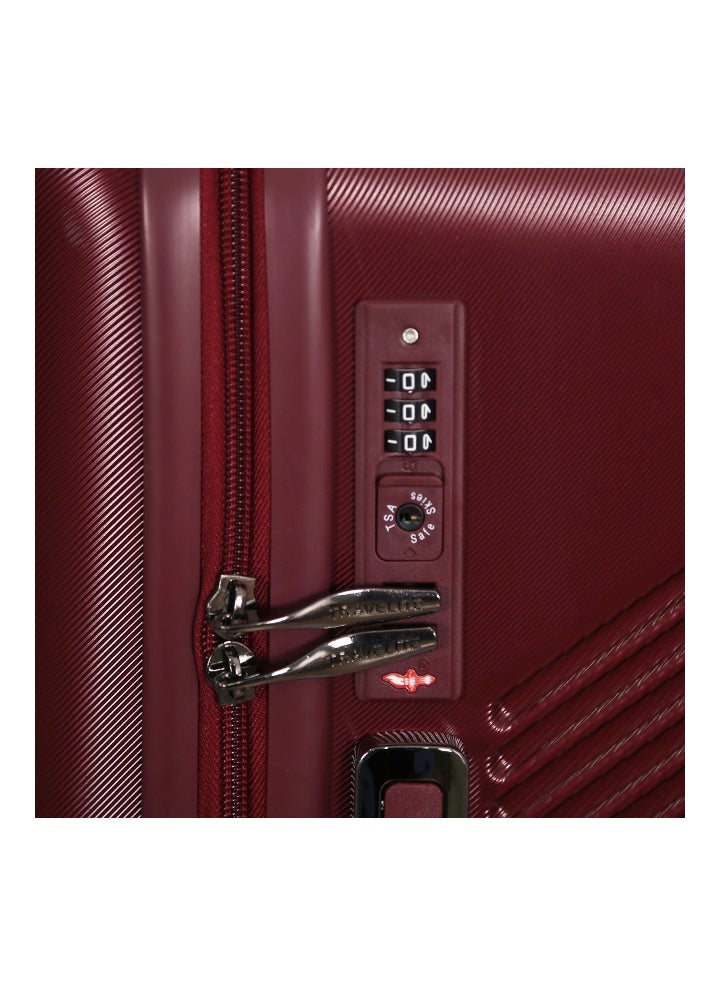 travelite - Travelite Hardshell  Luggage Trolley Bag 4 pcs Set,Burgundy - Image 1